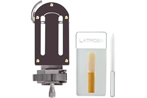 LYRICLIGHT Stainless Steel Alto Resistant Saxophone Reed Trimmer, Saxophone Accessories, Saxophone Reed Trimmer, Saxophone Reed Trimmer Repair Tool Set (silver)