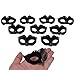 Yiseng 10PCS/Set Mini Masquerade Mask Party Decoration, Supper Small Masks for Mardi Gras Halloween Party Decor Novelty Gifts