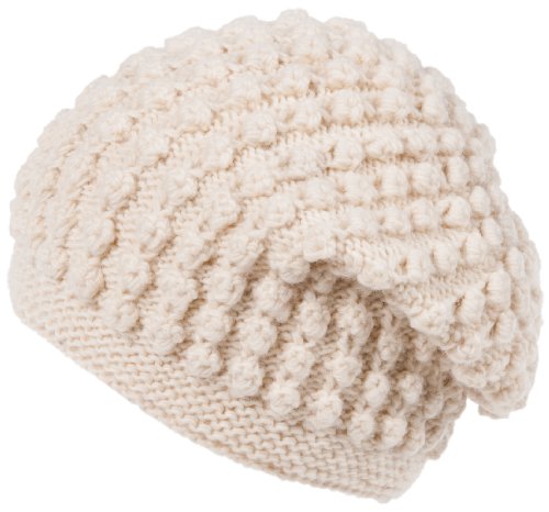 Nirvanna Designs CH607 Popcorn Slouch Hat with Fleece, White Nirvanna Designs CH607 Popcorn Slouch Hat with Fleece, White