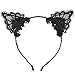 XIMA 2017 New Style Lace Cat Ears Girls Hair Accessories Headwear Children Cat Ears Hairband Headband for Birthday Party Women Cat Ears Headbands (8pcs)
