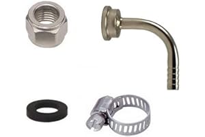 Bev Rite CPCCM188SS Connector Kit For Beer Line With Elbow Tailpiece, Stainless Steel Contact (304 Grade)