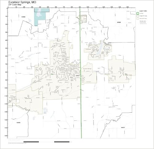 Map Of Excelsior Springs Mo Zip Code Wall Map Of Excelsior Springs, Mo Zip Code Map Not Laminated:  Amazon.com: Office Products