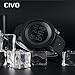 CIVO Mens Boys Analogue Digital Watches 50M Waterproof Military Sport Watch Big Face Dual Dial Fasion Casual Multifunction LCD Back Light Electronic Shock Resistant Watches (Black Black)