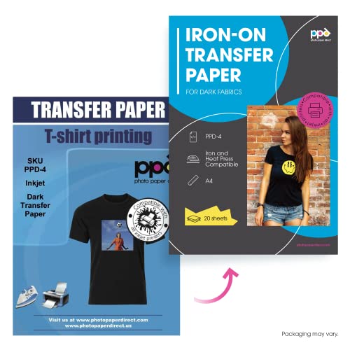 PPD Inkjet Premium T Shirt Transfer Paper Iron On for Dark Fabric 8