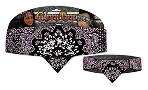 Chop Top Ladies Pink Paisley with Rhinestones
