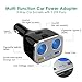 Quick Charge 3.0 Car Charger, CHGeek 80W 12V/24V 2 Socket Cigarette Lighter Splitter+QC3.0 3A+Smart 2.4A Dual USB Port Car Power Adapter for iPhone iPad Android Samsung GPS Dash Cam DVD Player CH08