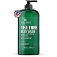 Botanic Hearth Tea Tree Body Wash Helps Nail Conditions Athletes Foot Ringworms Jock Itch & Body Odor Soothes Itching & Promotes Healthy Skin and Feet Naturally Scented 16fl oz