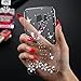 Galaxy S7 Edge Case (NOT for S7) - Mavis's Diary 3D Handmade Bling Crystal Lovely Butterfly Flowers with Shiny Sparkle Rhinestone Diamonds Design Clear Hard PC Cover for Samsung Galaxy S7 Edge
