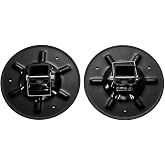 Qty (2) 362486 Replacement Rear Jack Foot Pad with Attachment Pins,9" Diameter, Fits 2" I. D. Spuare Tube Compatible with LC Hall Effect Ground Control 3.0 Leveling System