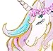 Unicorn Invitations | Large | 12 Invitations + 12 Envelopes | Double Sided | Watercolor with Digital Gold by Tinselbox | Kids Party | Baby Shower | Bridal Shower