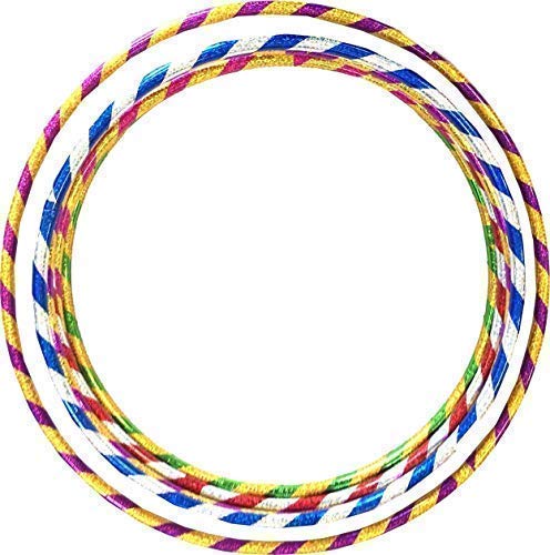 ND Sports Multicolour Hula Hoop Durable Plastic Outdoor Fitness Small 18" Pack Of 5