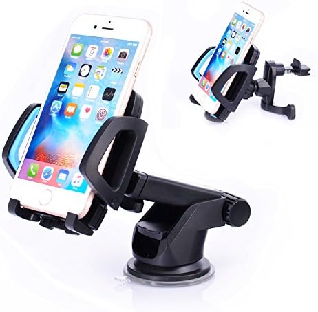 SUNDERPOWER Car Mount,Easy One Touch 3 Car Mount Holder for iPhone Galaxy S7 S6 LG and More Devices