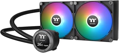 Thermaltake TH280 V2 Ultra ARGB Liquid Cooler 3x120mm Fans 2.1" LCD Black