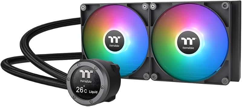 Thermaltake TH280 V2 Ultra ARGB Liquid Cooler 3x120mm Fans 2.1" LCD Black