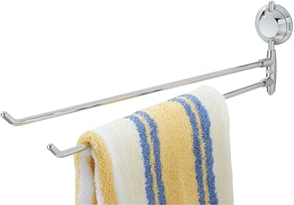 Tiger Toallero de Barra Doble, Metal, Cromo, 40.5 x 5 x 11.5 cm