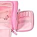 LYCEEM 3 Space Large Travel Toiletry Bag for Men & Women Pink - Hanging Toiletries Kit for Makeup, Cosmetic, Shaving, Travel Accessories