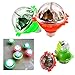 Toy Cubby Light-up Flashing LED Spinning Top Glowing Lights Rotating Peg - 6 Pieces