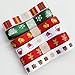 Chenkou Craft Merry Christmas 20 Yards Polyester Grosgrain Ribbon Appliques - 3/8