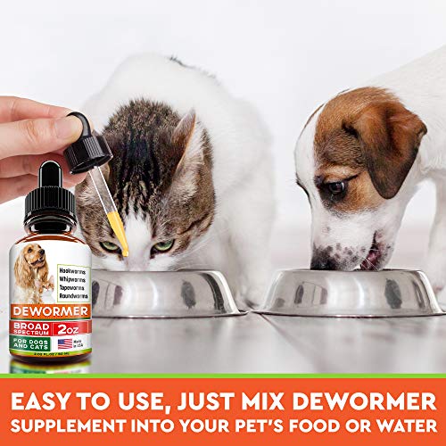 GOODGROWLIES Dewormer for Dogs and Cats Made in USA Broad Spectrum