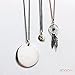 apop nyc 925 Sterling Silver Alphabet Initial Round Disc Pendant Only - Mini Petite