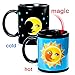 Vopie Color Changing Thermometer Heat Changing Mug Magic Sensitive Porcelain Coffee Cup - 10 OZ (Moon)
