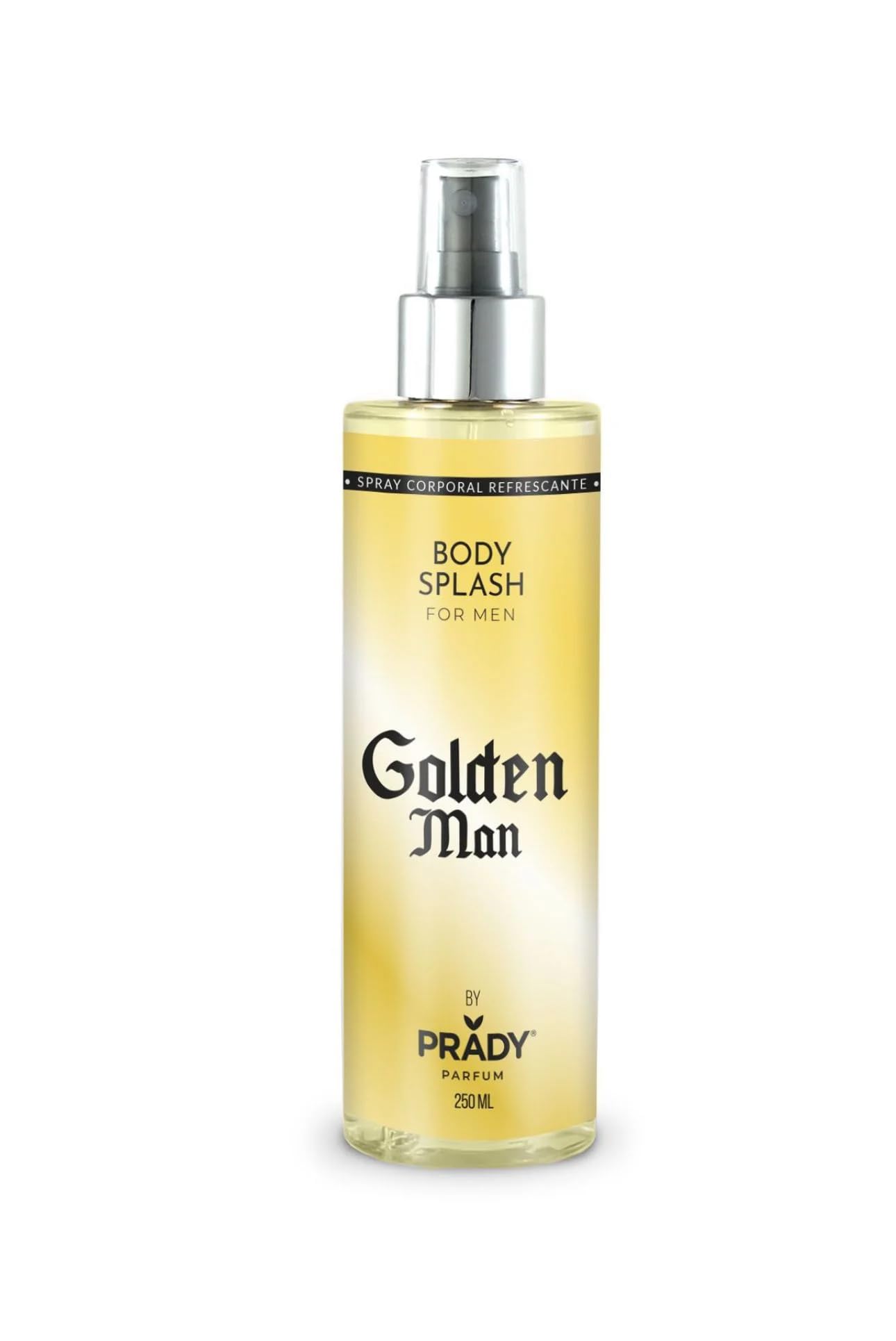 Golden Man - Body Splash Golden - For Men - 250 ml - Luxurious Freshness and Elegance