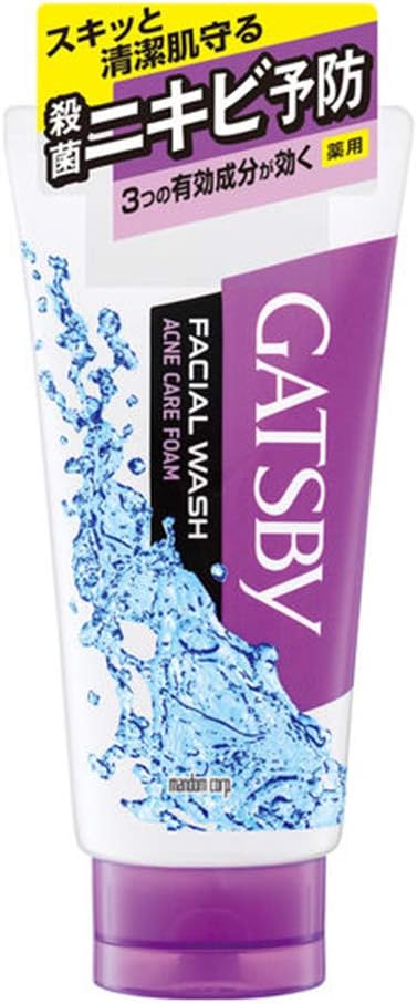 mandom green tea facial wash