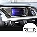 wroadavee Carbon Fiber Console GPS Navigation Frame Cover Trim for Audi A4 S4 2008-2015