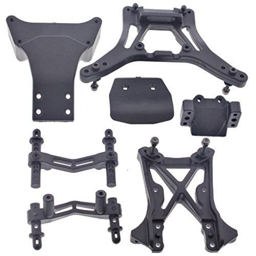 HPI 1/10 Firestorm Nitro SHOCK TOWERS, BODY POST MOUNTS, BULKHEAD &amp; SKID PLATE