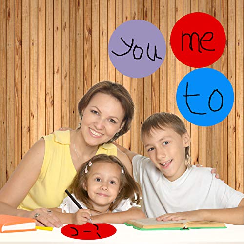 12 Pcs Colorful Dry Erase Circles White Board Marker Removable Vinyl Dot Wall Decal for Training School Teaching Progress, Family Message Board