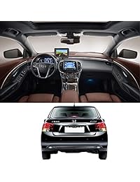 emmako CMOS de visión trasera Backup Monitor Cámara y espejo Kit universal impermeable con 7 LED de visión nocturna coche vehículo Caravana remolques Camper lkl 18
