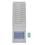 NUOBESTY Time Card Rack Retractable Time Card
