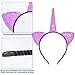 Beinou Unicorn Headband 8 Pcs Glitter Ear Headband for Girls and Women Sparkly Glitter Hair Metal Hoop Shiny Hairbands Hair Accessories for Daily Wearing and Party Decoration