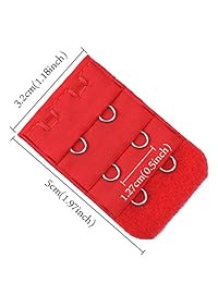 eBoot 18 piezas Bra Correa Extender brasier Extension correas, 3 fila 2 Gancho, 18 Color
