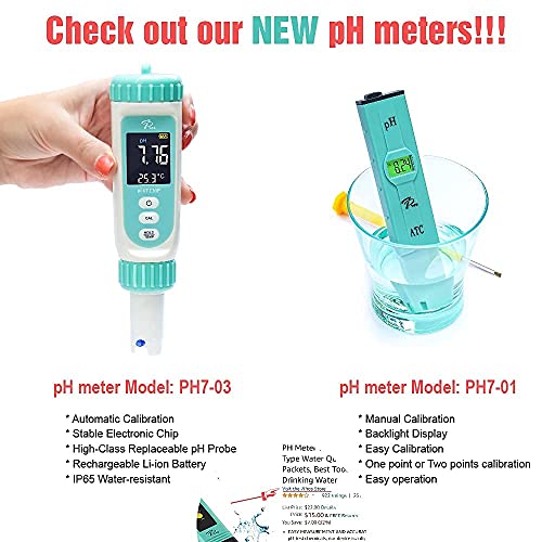 PH Meter with Automatic Calibration 7Pros High Accuracy Pen Type