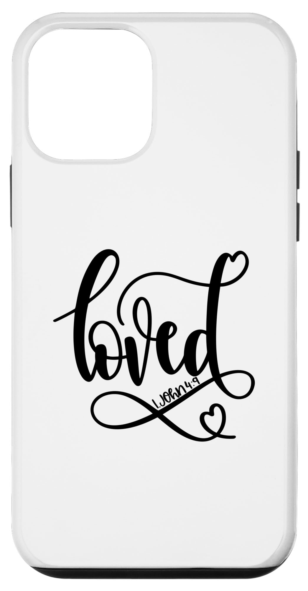 iPhone 12 mini Loved Bible Verse Christian Quote Case