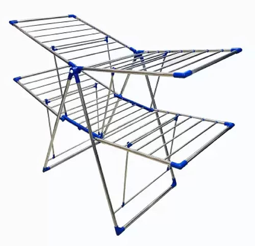 TNC Steel Floor Cloth Dryer Stand BB20001 (2 Tier) Amazon.in Home
