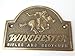 Winchester Rifles and Shotguns - Solid Brass Plaque Plate - Great Ammo Box Case Plaque or Gun Safe Sign