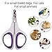 Petsmoe Nail Sharp For Cats And Small Animals, Stainless Steel Cat Claw Clippers Scissors & Nail Cutter Professional Pet Grooming Tools For Cats and Rabbits
