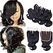 Brazilian Body Wave Human Hair Bundles with Closure(10