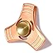 SUNKONG Spinner Fidget Toy Triangle Hand Spinner Fidget ADHD Focus Toy High Speed 2-6 Minutes Per Spins Ultra Durable Material(Bright Pure Copper)