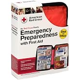 American Red Cross Officially Licensed Product, Large Deluxe Auto First Aid Kit with Soft Case, Emergency Supplies to Clean &amp; Treat Minor Injuries, Keep Hydrated &amp; Warm