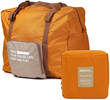Foldable Travel Duffel Bag Super Lightweight Unisex Waterproof Large Capacity 32L Best As Storage/ Sports/Gym/Luggage Bag