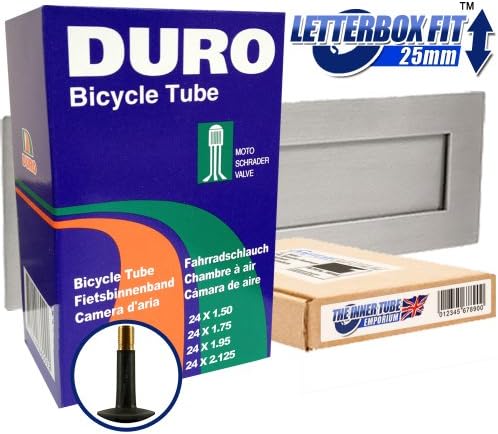 DURO Branded Cycle Inner Tubes - 24" x 1.75 to 1.95/2.125 - (Universal Schrader Valve)