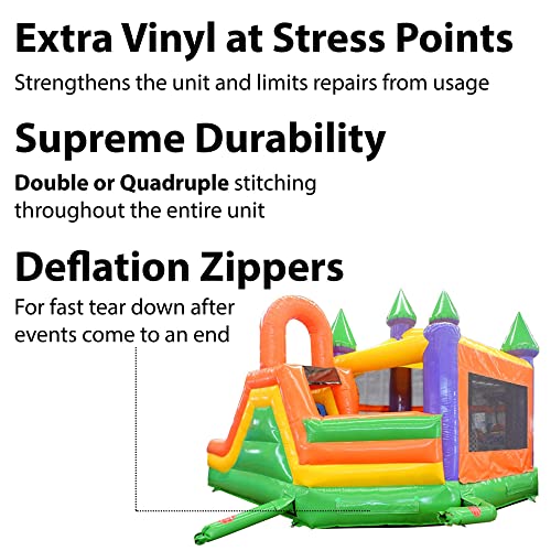 TentandTable Deluxe Castle Commercial Inflatable Bounce House with