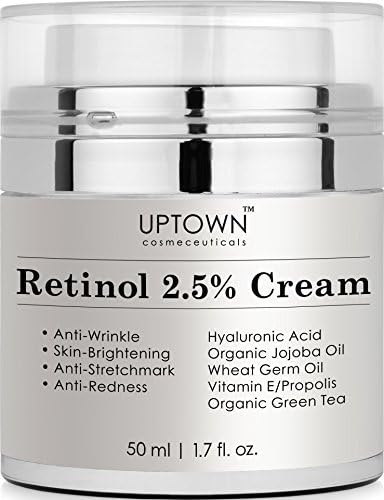 Uptown Cosmeceuticals Retinol 2.5% Cream for Eye/Anti-Wrinkle, 50ml by Uptown Cosmeceuticals