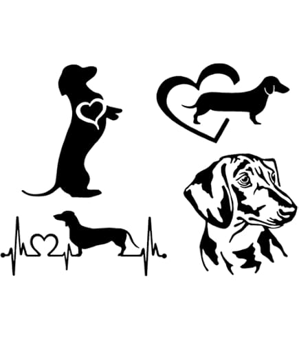 Cute Dachshund Dog Lover Vinyl Sticker Decal - Waterproof 5 Inch, For Car, Laptop, Wall, Window - View #6