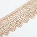 Yontree Floral Venise Lace Applique Bridal Wedding Applique Khaki 3 yards