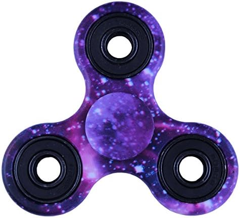 Goldcome Tri Spinner Fidget Toys EDC ADHD Focus,High Speed and Little Noise,Smooth Spin Not Cracked (Galaxy-3)