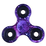 Goldcome Tri Spinner Fidget Toys EDC ADHD Focus,High Speed and Little Noise,Smooth Spin Not Cracked (Galaxy-3)